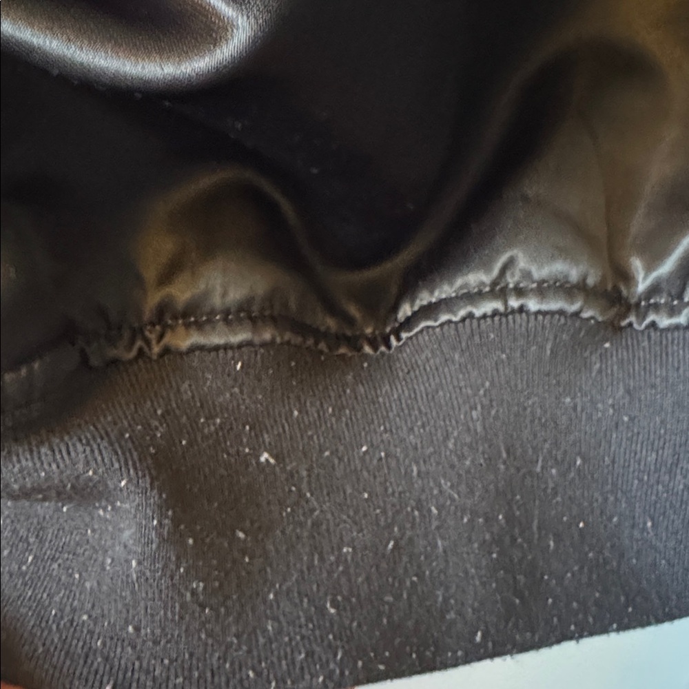 Gap Shiny Black Bomber Jacket - image 4